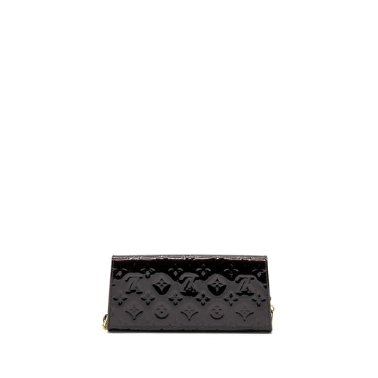 Louis Vuitton vintage sunset boulevard clutch monogram/patent Red GHW
