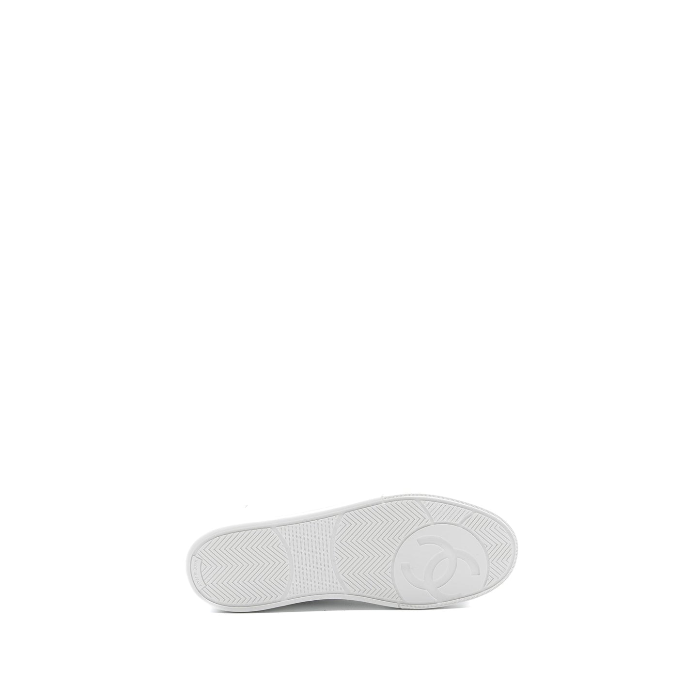Chanel size 38.5 sneakers black / white