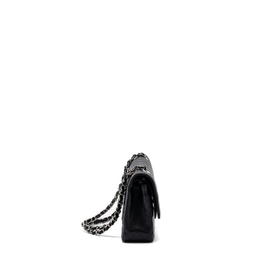 Chanel medium classic double flap bag caviar black SHW
