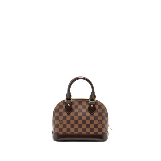 Louis Vuitton Alma bb damier ebene Canvas GHW