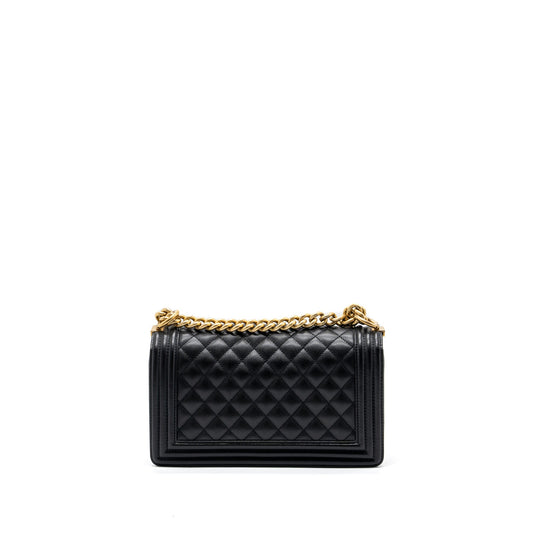 Chanel Medium Classic Boy Bag Caviar Black GHW