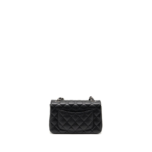 Chanel Mini Rectangular flap bag caviar black SHW