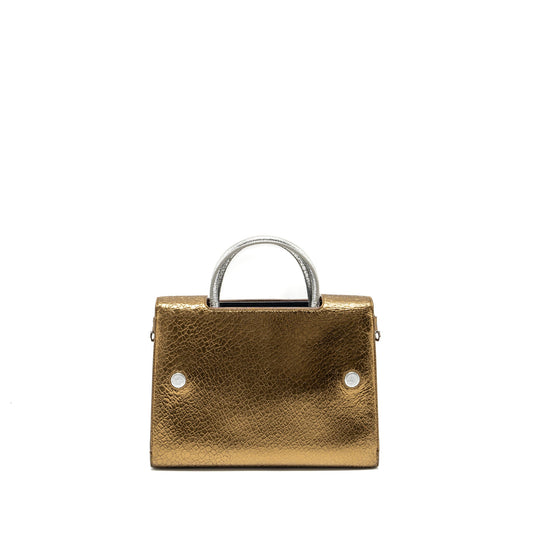 Dior Top Hanbdle tote bag multicolour metallic bronze / silver SHW
