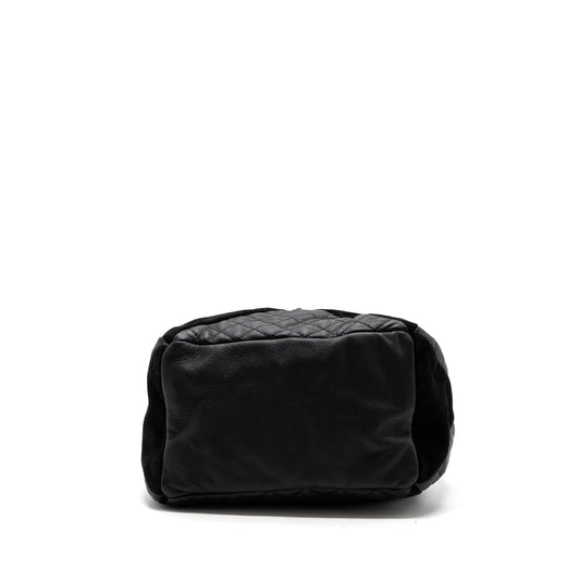 Chanel Bucket Bag Goatskin/Sue Calfskin Black SHW