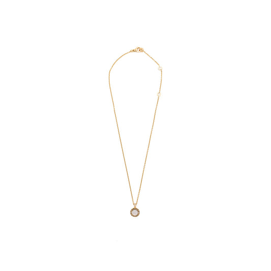 Bvlgari double sided Bvlgari necklace 18 kt rose gold / black oynx / mother of pearl