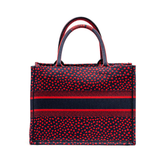 Dior Medium Dior book tote I love Paris canvas red / navy