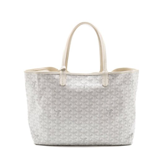 Goyard Saint Louis PM Tote Limited Edition Goyardine Canvas/Calfskin White/Blue/Yellow SHW