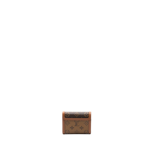 Louis Vuitton Dauphine compact wallet monogram canvas GHW