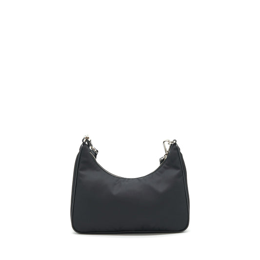 Prada Reedition 2005 Re Nylon Bag Black SHW(Chain Handle Missing)