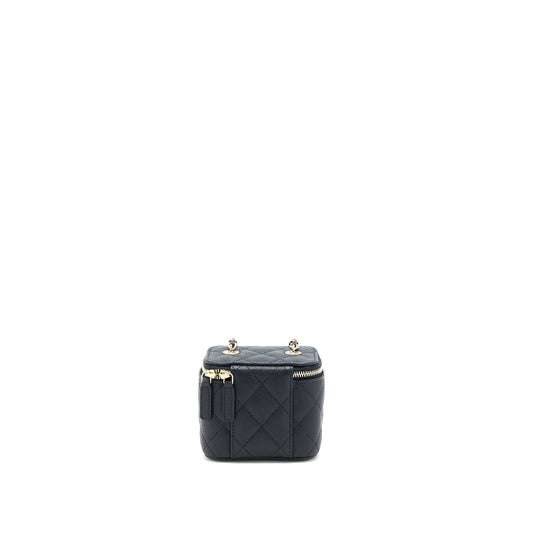 Chanel Mini Vanity with Chain Caviar Black LGHW
