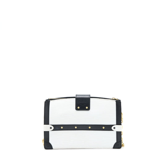 Louis Vuitton Trunk Clutch Epi Black/White GHW