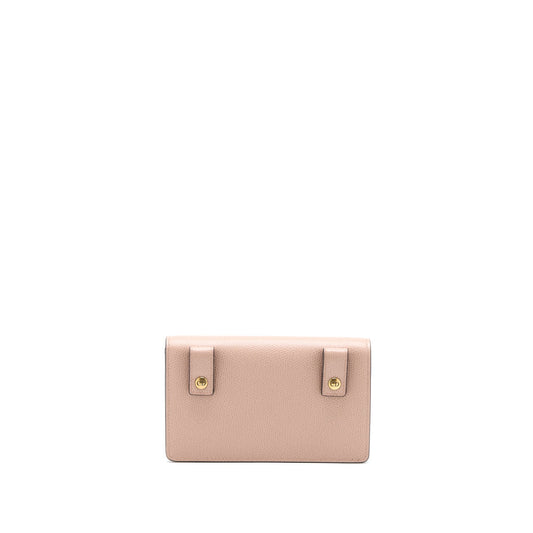 Dior Saddle Belt Pouch Grained Calfskin Dark Beige GHW