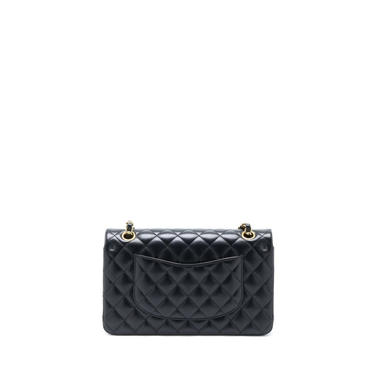 Chanel Medium Classic Double Flap Bag Lambskin Black GHW