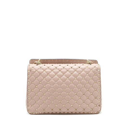 Valentino Rockstud Spike Nappa Leather Crossbody Bags Poudre
