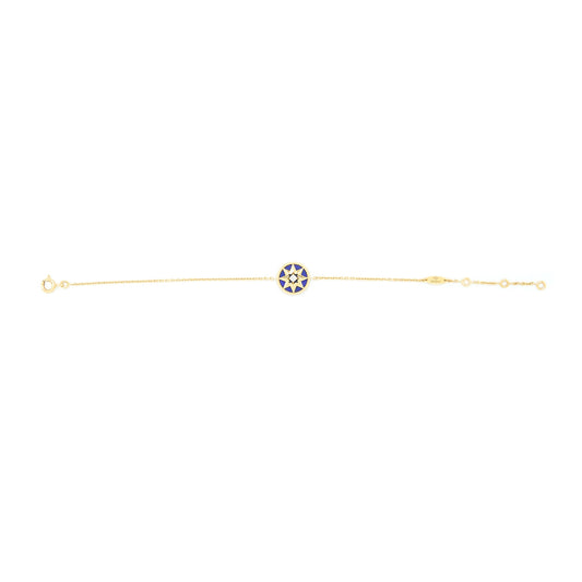 Dior Rose Des Vents Bracelet Yellow Gold Semi Precious Stone Diamond