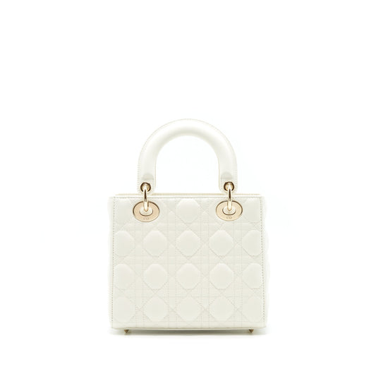 Dior Small Lady Dior my ABCDior Bag WHITE LGHW