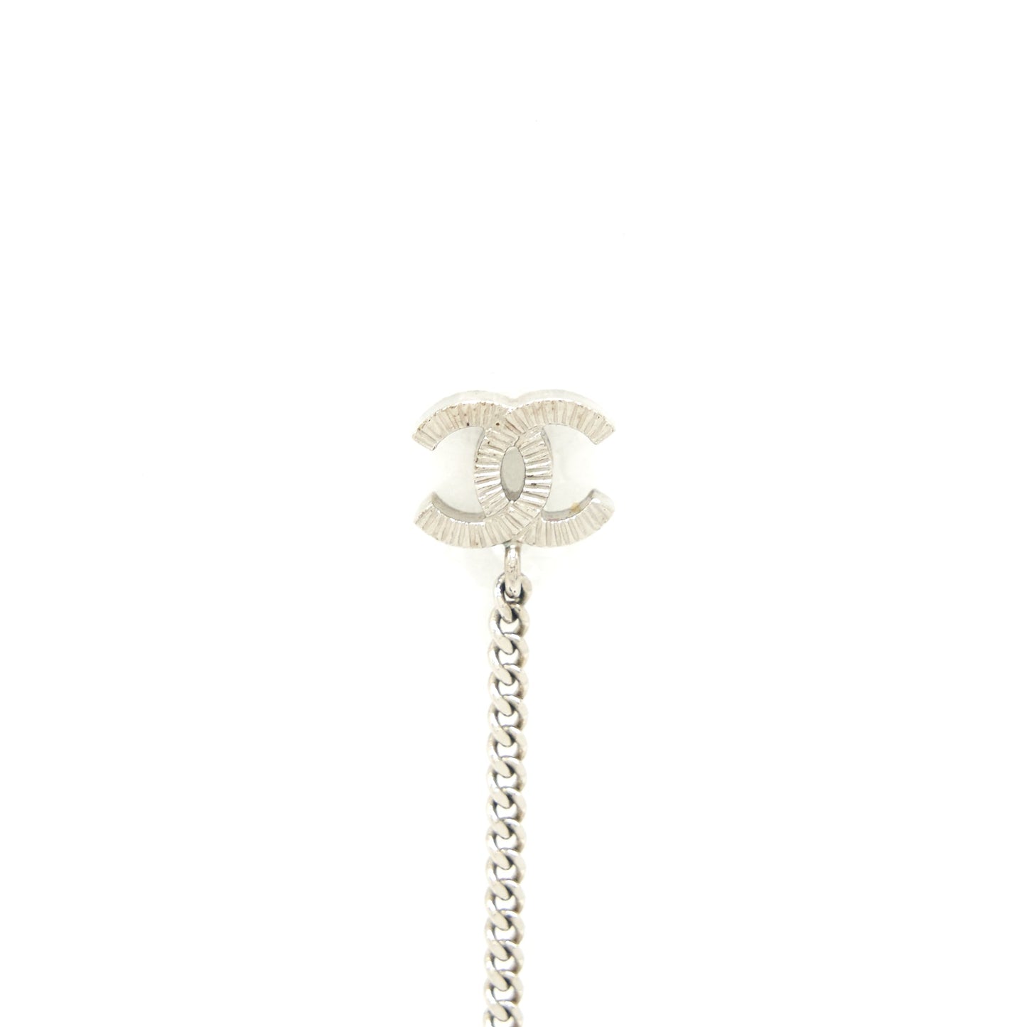 Chanel Drop Ball Crystal Earrings SHW
