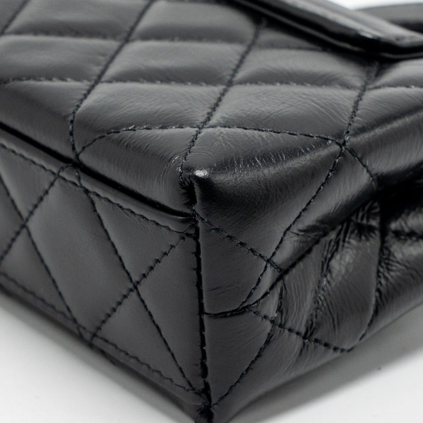 Chanel 24p Mini Nano Kelly Shopper Calfskin Black GHW (Microchip)