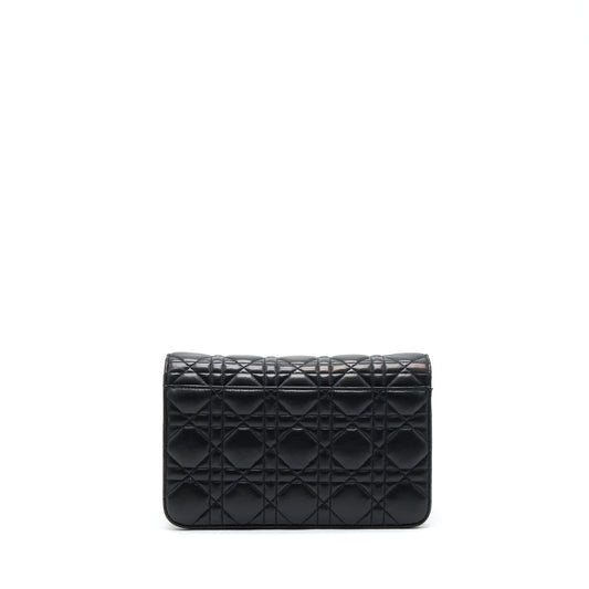 Dior Miss Dior Mini Crossbody Chain Bag Lambskin Black LGHW