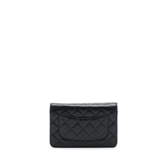 Chanel Classic Wallet On Chain Caviar Black SHW