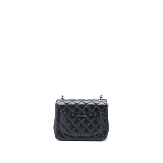 Chanel Classic Mini Square Flap Bag Caviar Black SHW