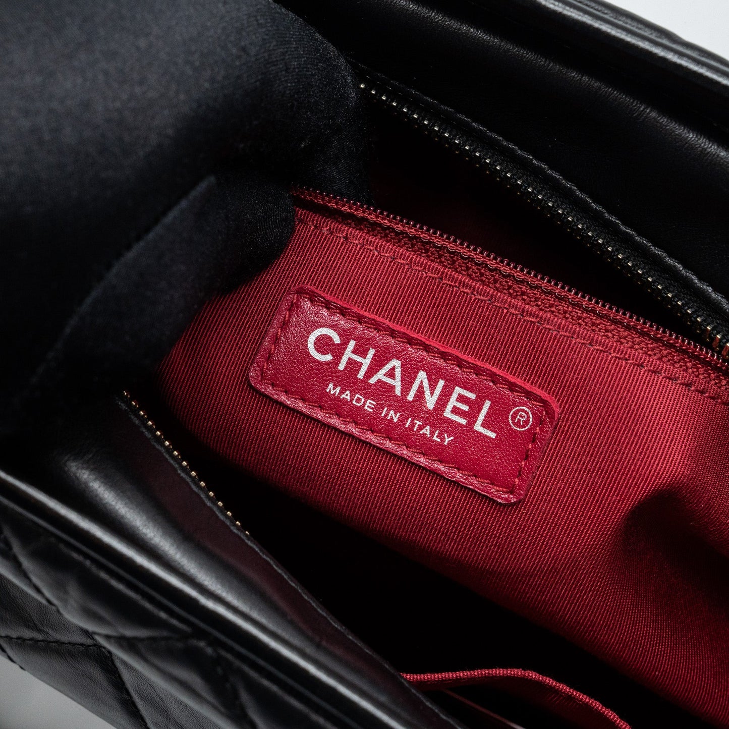 Chanel Large Gabrielle Hobo Bag Aged Calfskin Black Multicolour Hardware