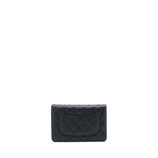 Chanel Classic Wallet On Chain Caviar Black SHW
