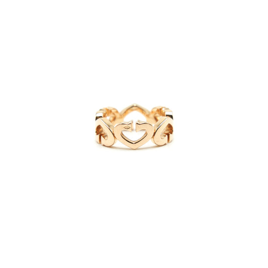CARTIER HEARTS & SYMBOLS PINK GOLD RING