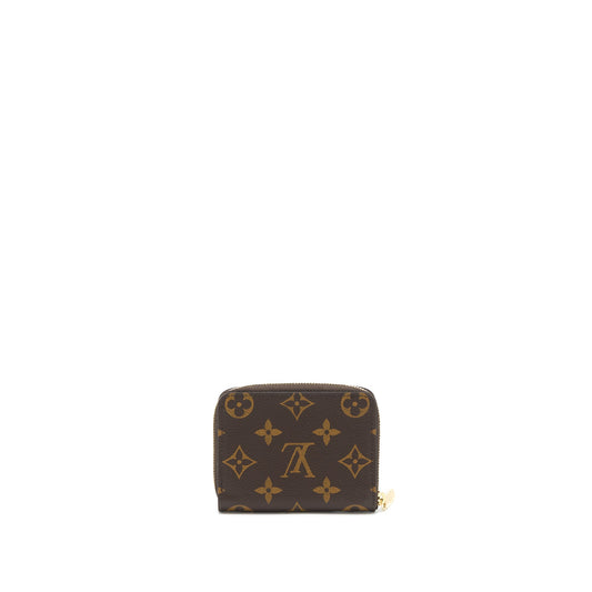 Louis Vuitton Zippy Collins Purse Monogram Canvas GHW