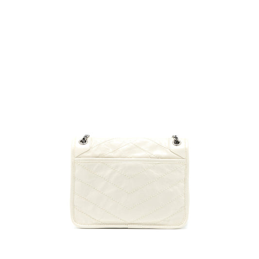 Saint Laurent/ YSL Niki Baby Chain Bag In Crinkled Vintage Leather