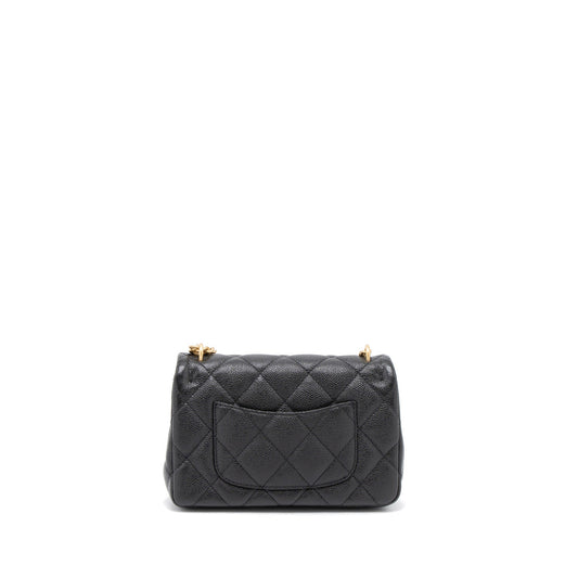 Chanel 23P Mini Coco Love Flap Bag Caviar Black GHW (Microchip)