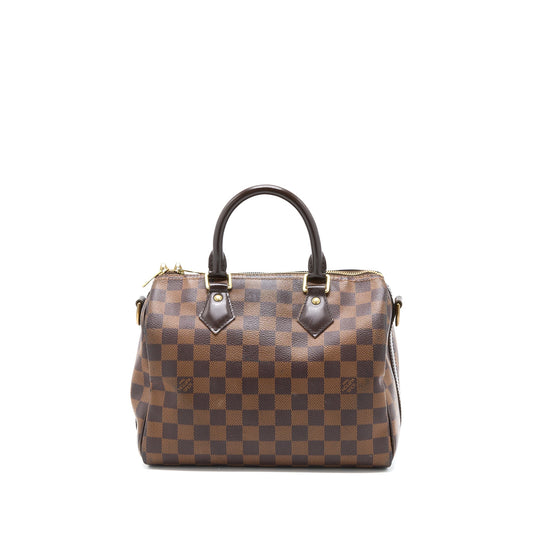 Louis Vuitton Speedy Bandouliere 25 Damier Ebene Canvas GHW