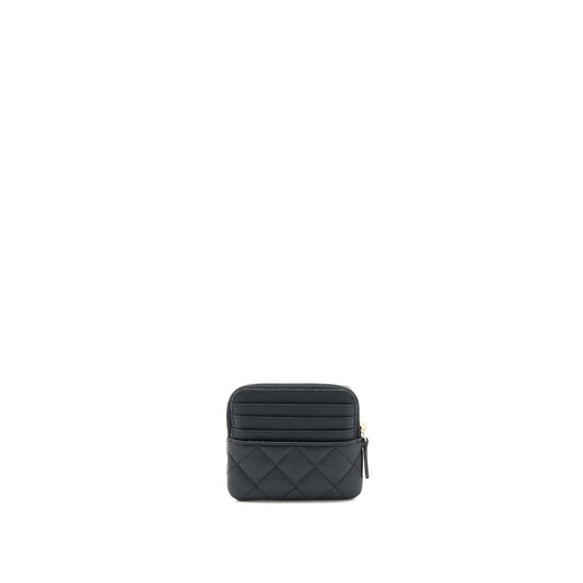Chanel 23C Zipped Coin Purse Caviar Black LGHW (Microchip)
