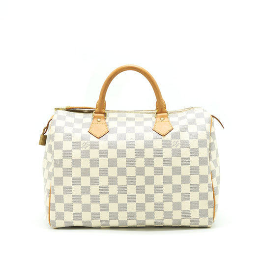 Louis Vuitton Speedy 30 Damier Azur Canvas GHW