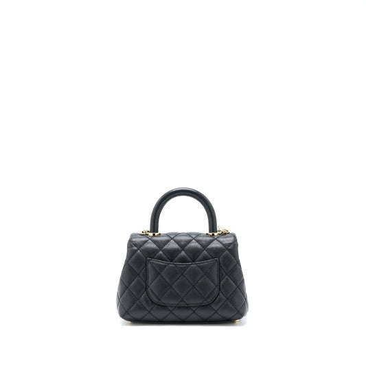 Chanel Extra Mini Coco Handle Caviar Black LGHW