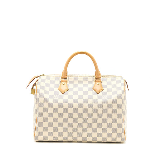 Louis Vuitton Speedy 30 Damier Azur Canvas GHW