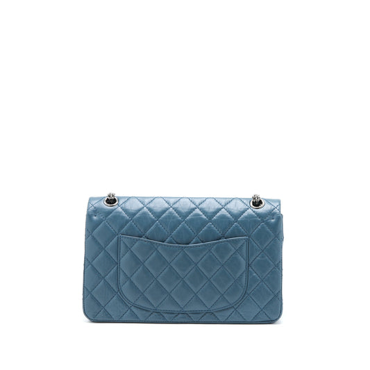 Chanel 2.55 226 Reissue Flap Bag Calfskin Blue Grey SHW