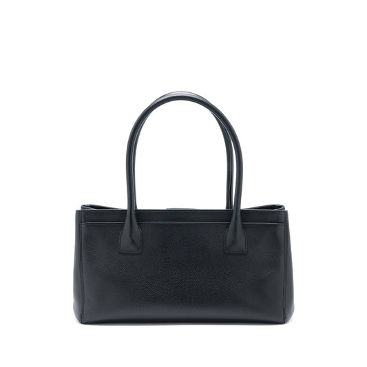Chanel Cerf Tote Bag Grained Calfskin Black SHW