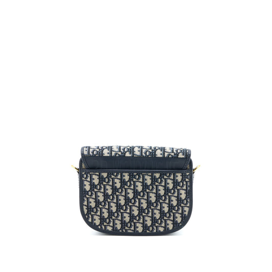 Dior Medium Bobby Bag Blue Dior Oblique Jacquard GHW
