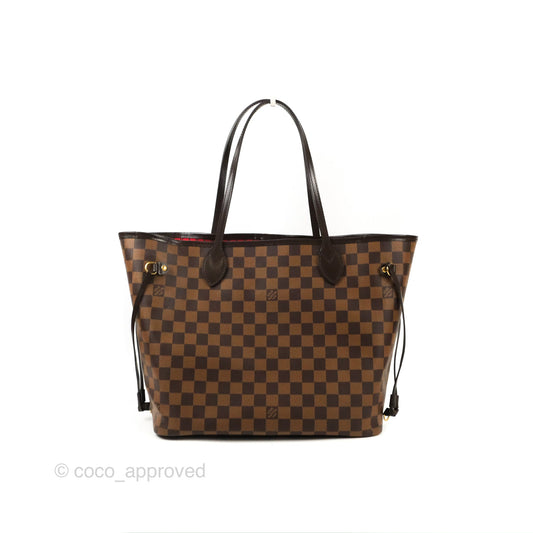 Louis Vuitton Neverfull MM Tote Bag Damier Ebene Canvas