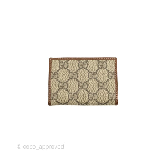 Gucci Horsebit 1955 Wallet GG Supreme Canvas Brown