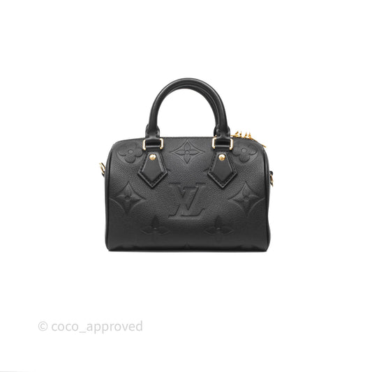 Louis Vuitton Speedy Bandoulière 20 Monogram Empreinte Black