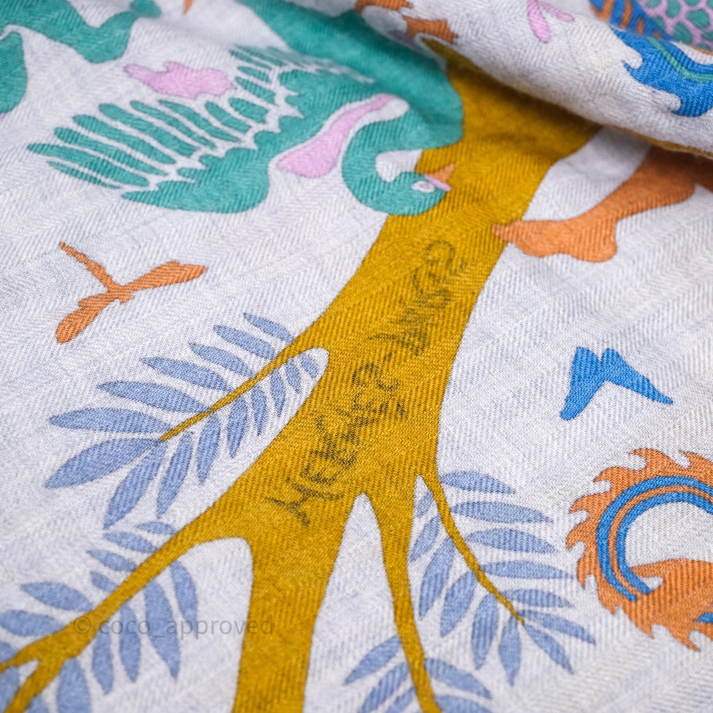 Hermès Sous Le Charme D'Orphee 140 Cashmere And Silk Shawl Scarf