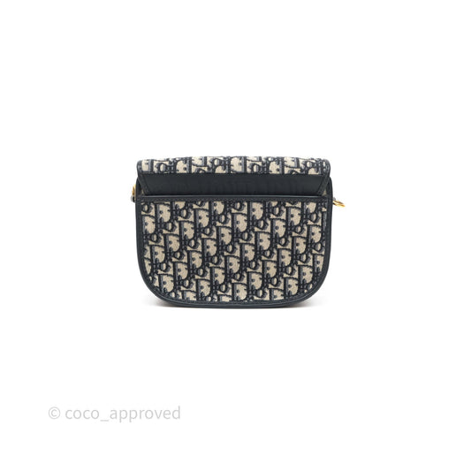 Dior Medium Bobby Bag Blue Oblique Jacquard Canvas