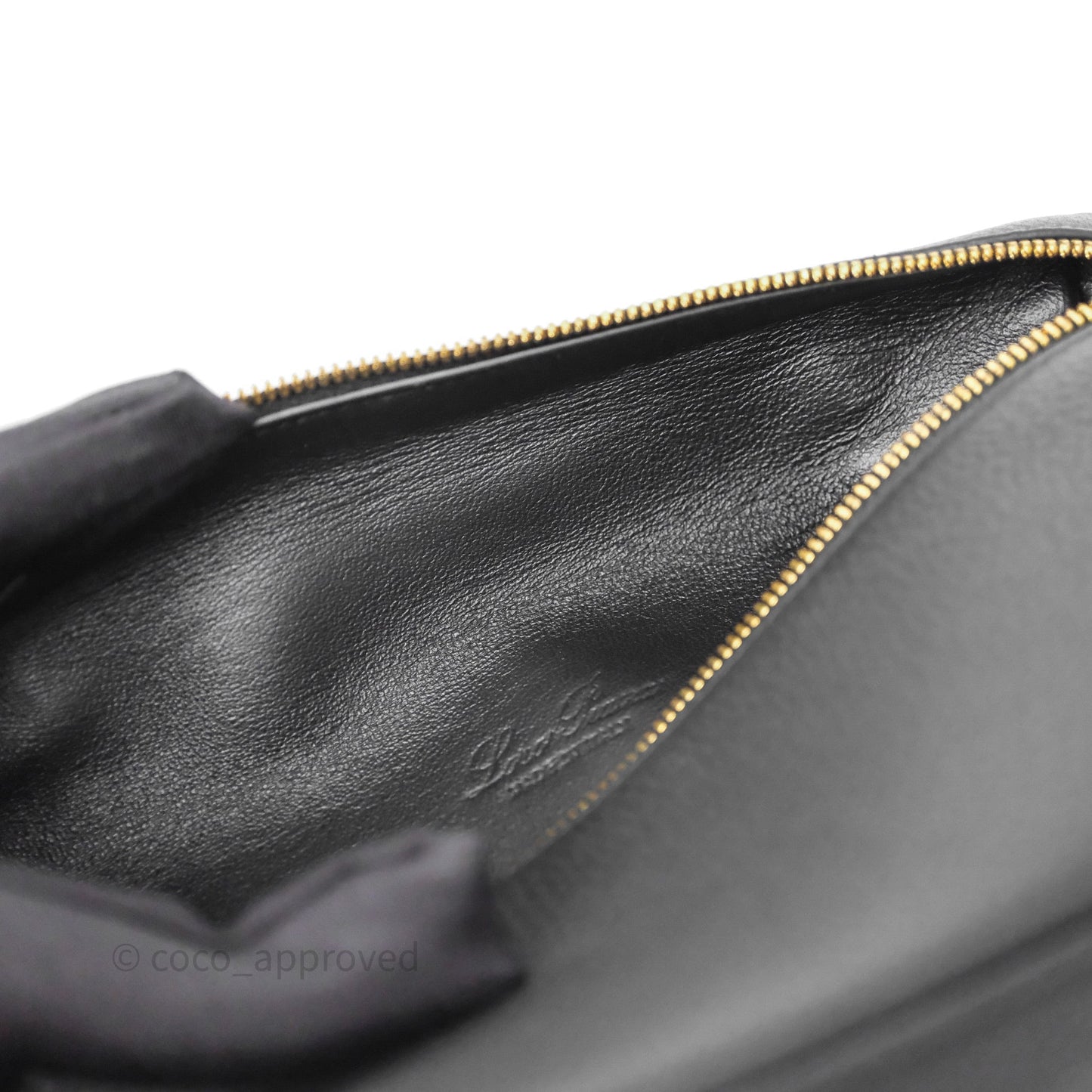 Loro Piana Extra Pocket L19 Black Grained Calfskin