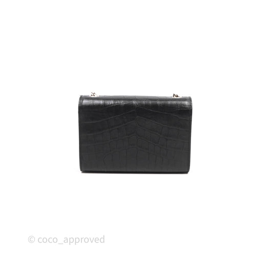 Saint Laurent Kate Tassel Bag Black Silver Hardware