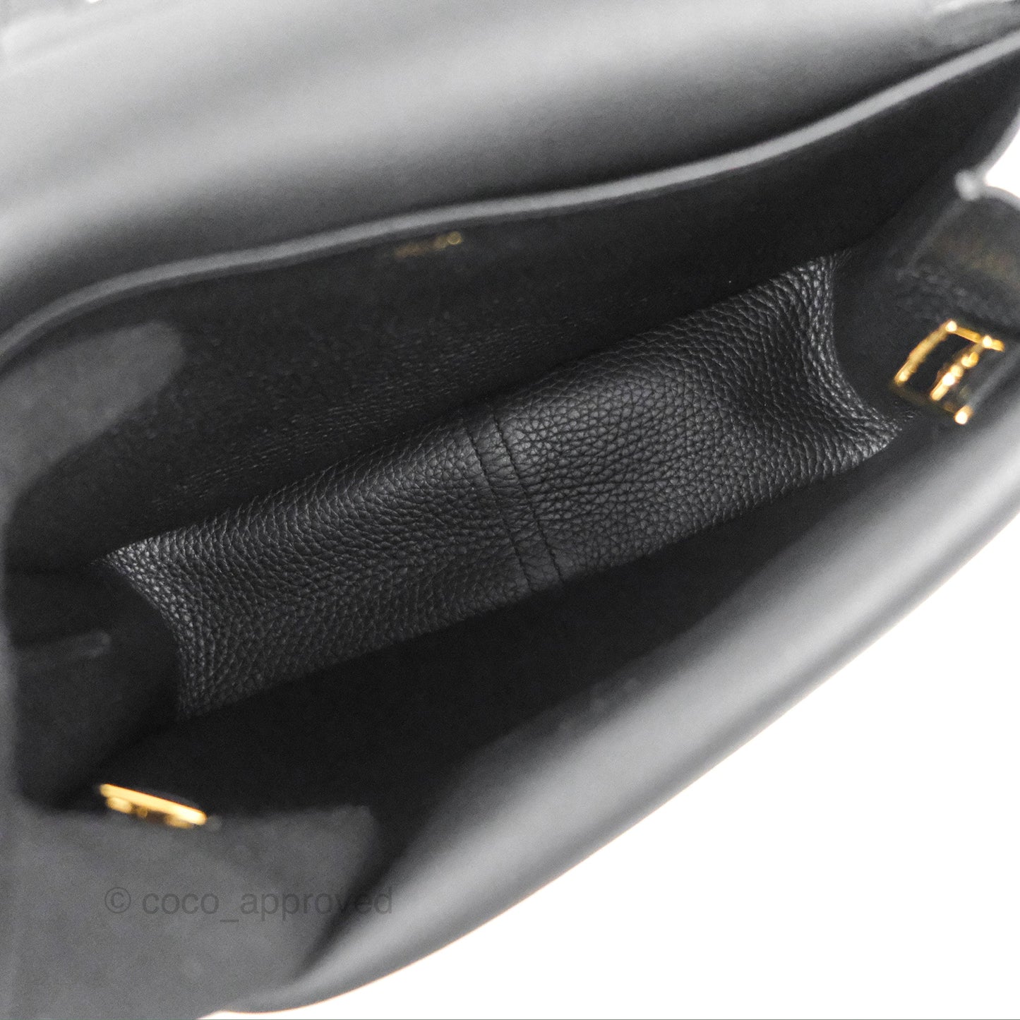 Hermès Halzan 25 Clemence Gold Hardware