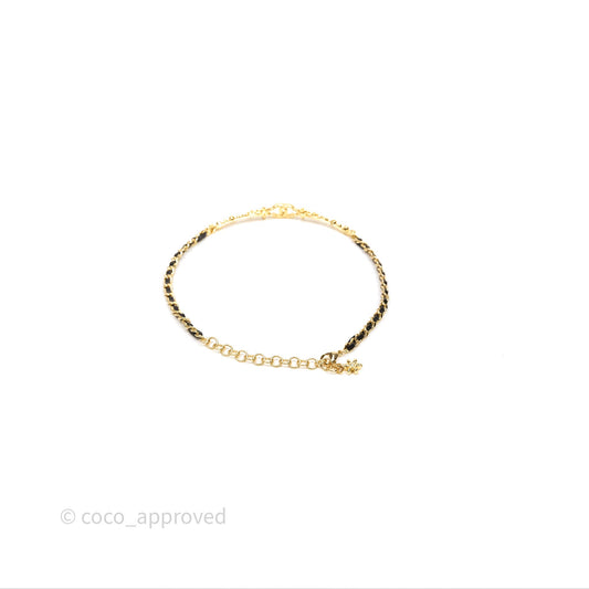 Chanel CC Crystals Woven Choker Gold Tone 23A