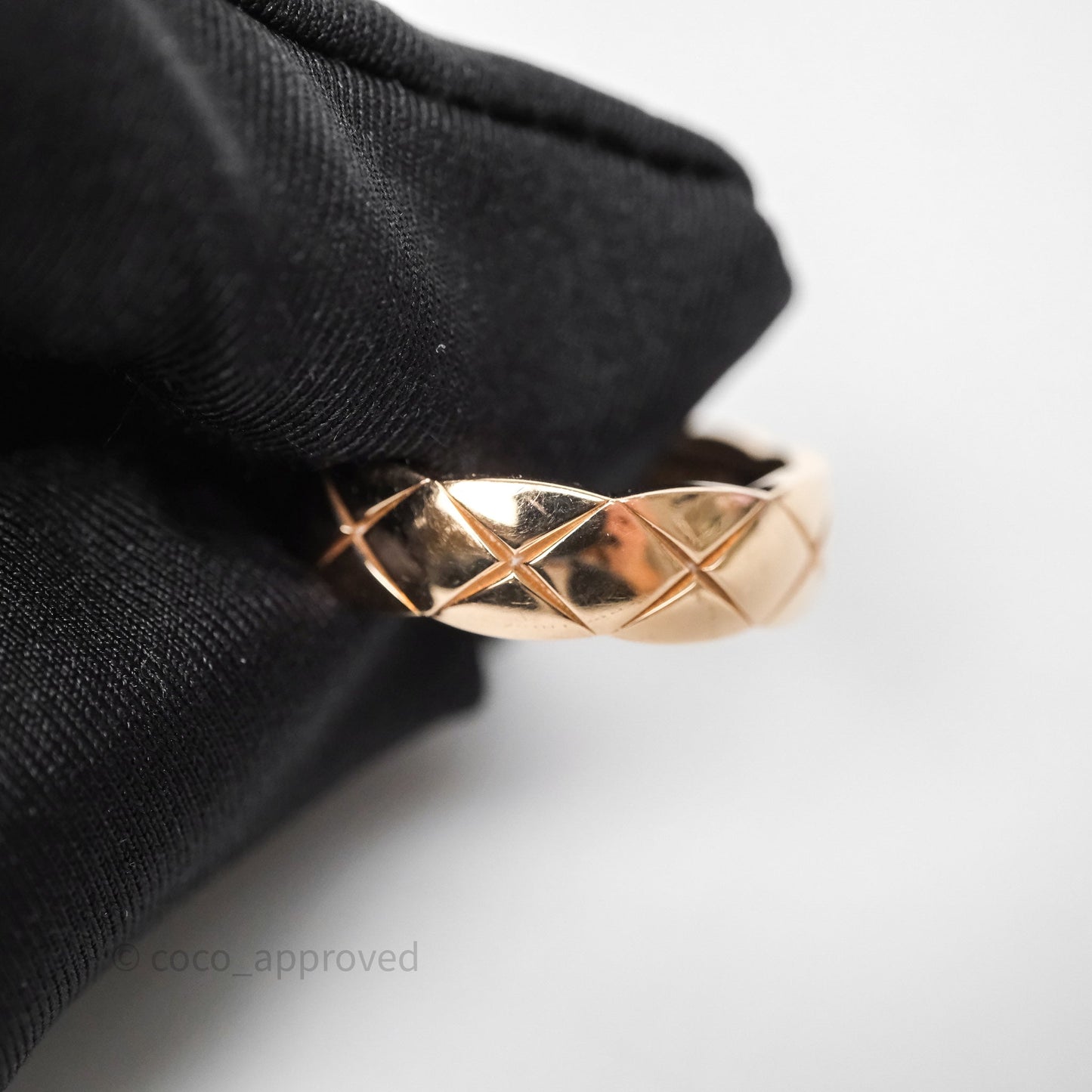 Chanel Coco Crush Ring Small 18K Beige Gold Size 64
