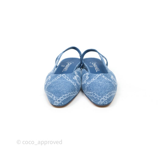 Chanel Denim Slingback Size 36